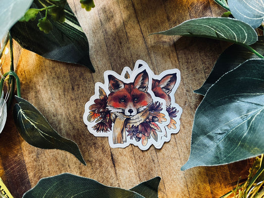 Fox Sticker | Waterproof Sticker | Cottagecore | Vinyl Sticker | Laptop Sticker | Planner Sticker | Journal Sticker | Water Bottle Sticker