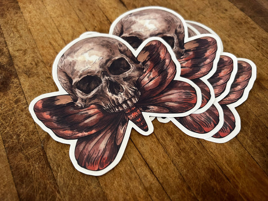 Skull Sticker | Waterproof Sticker | Cottagecore | Vinyl Sticker | Laptop Sticker | Planner Sticker | Journal Sticker | Water Bottle Sticker
