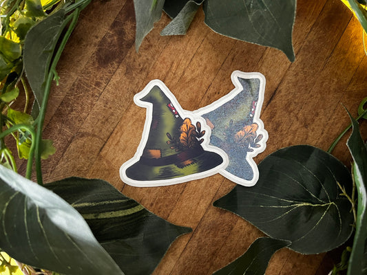 Witch Sticker | Waterproof Sticker | Cottagecore | Vinyl Sticker | Witch's Hat | Laptop Sticker | Planner Sticker | Water Bottle Sticker