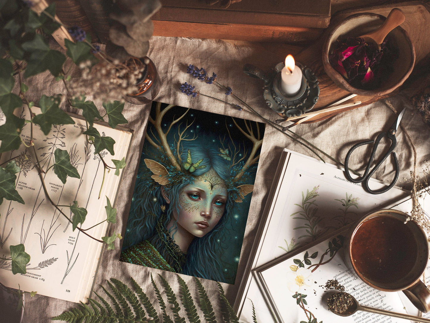 Faerie Art: Magical Home Decor | Ethereal Illustration | Printable Digital Print