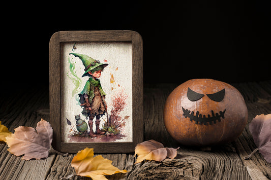 Witch Art Cottagecore Art Printable Digital Print Cute Witch Illustration Watercolor