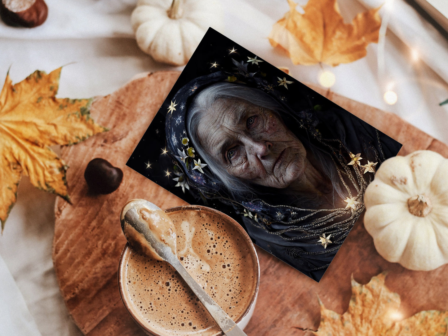 Witch Art Digital Print - Forest Witch Printable Art Instant Download